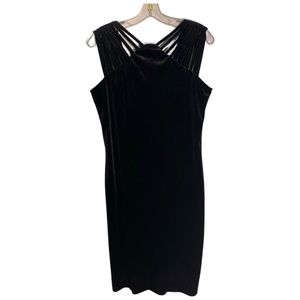 Nicole Miller Velour Sleeveless Dress Size 10 EUC